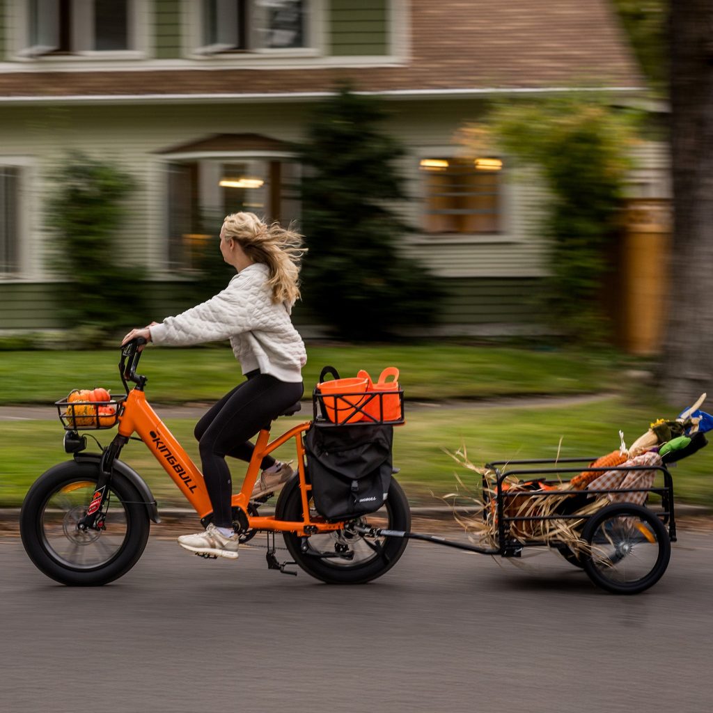 fat tire cargo ebike - alternate product view